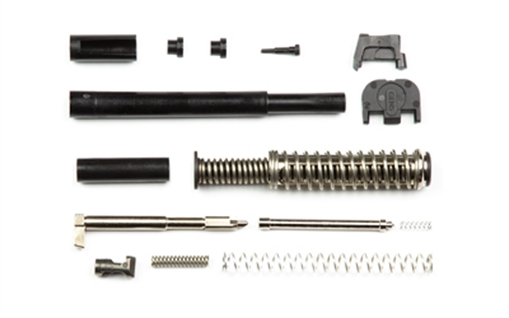 Picture of Zaffiri Precision UPK, Upper Parts Kit, Fits Glock 19 Gen 5, Includes Firing Pin and Spring, Firing Pin Spacer Sleeve, Firing Pin Channel Liner, Spring Cups, Safety Plunger and Spring, Extractor, Extractor Depressor Plunger Assembly, Slide Recoil Cover Plate, Stainless Steel Guide Rod UPK.19.5