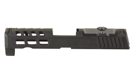 Picture of Zaffiri Precision ZPS.2, Optic Ready Stripped Slide, Trijicon RMR Footprint, Fits Sig Sauer P320 Compact, Stainless Steel Construction, Cerakote Finish, Armor Black ZPS.2.P320C.BLK