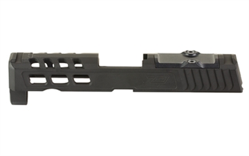 Picture of Zaffiri Precision ZPS.2, Optic Ready Stripped Slide, Trijicon RMR Footprint, Fits Sig Sauer P320 Compact, Stainless Steel Construction, Cerakote Finish, Armor Black ZPS.2.P320C.BLK