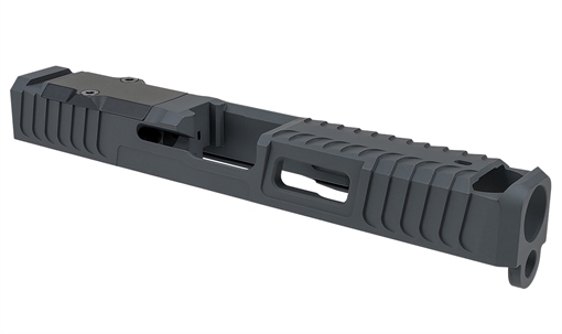 Picture of Zaffiri Precision ZPS.IBS Custom Slide Fits Glock 17 Gen 3 Sniper Gray 17-4 Stainless Steel ZPS.B.17.SG