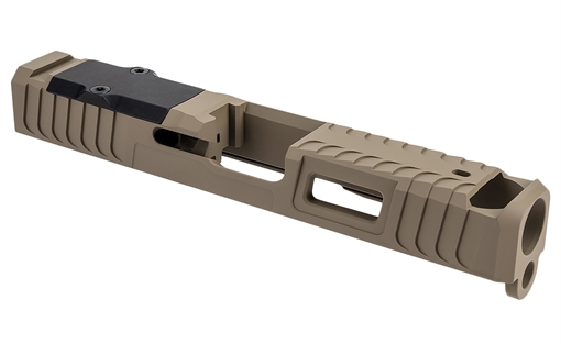 Picture of Zaffiri Precision ZPS.IBS Custom Slide Fits Glock 43/43x Flat Dark Earth 17-4 Stainless Steel ZPS.B.43.FDE
