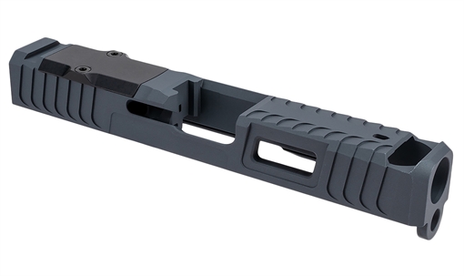 Picture of Zaffiri Precision ZPS.IBS Custom Slide Fits Glock 43/43x Sniper Gray 17-4 Stainless Steel ZPS.B.43.SG