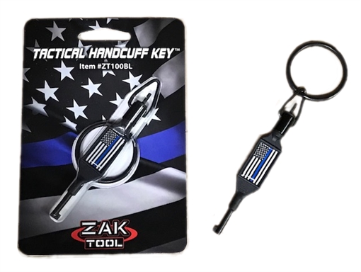 Picture of Zak Tool SWIVEL KEY/ Thin Blue Line ZAK-100-BL