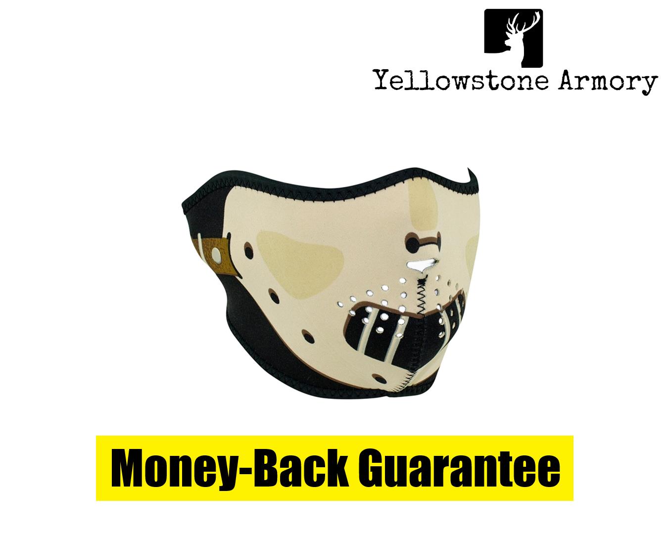 Zan Headgear Full Mask Glow in the Dark Black/White Skull Face