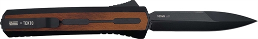 Picture of Zastava A7 OTF Knife - American Walnut Wood | S35VN Spear Point Blade ZA7AWS