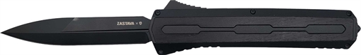 Picture of Zastava A7 OTF Knife - Tactical Black Wood | S35VN Spear Point Blade ZA7TBD