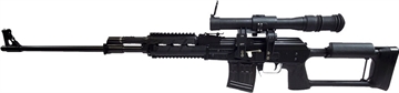 Picture of Zastava Arms Usa M91 w/Optic 7.62x54mmR 10+1 24" Black Nitride Threaded Barrel, Black Anodized Picatinny Rail Steel Receiver, Black Synthetic Ergonomic Stock, 4x24 Rifle Scope SR91762