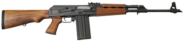 Picture of Zastava PAP M77 AK Sporting Rifle BULGED TRUNNION 1.5MM RECEIVER - Wood .308 Win / 7.62 NATO 19.7" Chrome Lined Barrel 20rd Wood Furniture Adjustable Gas System ZR77308W
