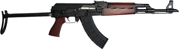 Picture of Zastava Arms Usa ZPAPM70 7.62x39mm 30+1 16.30" Black Threaded Barrel, Black 1.5mm Bulged Trunnion Receiver, Serbian Red Wood Handguard, Black Wood Underfolding Stock, Serbian Red Wood Grip ZR7762UFSR