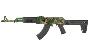 Picture of Zastava ZPAPM70, Semi-automatic Rifle, AK, 7.62X39, 16" Chrome Lined Barrel, Cerakote Finish, M81 Woodland, Magpul Zhukov Stock, Magpul MOE Grip, Hogue Handguard, 30 Rounds, 1 Magazine ZR7762GP
