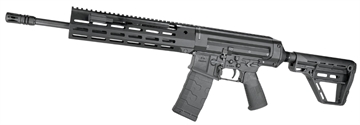 Picture of Zenith Firearms ZF-56, Semi-automatic Rifle, 556NATO, 14.5" Pinned (16" OAL) Barrel, Threaded 1/2x28, Matte Finish, Black, Polymer, Free Float M-LOK Handguard, Collapsible Stock, Manual Safety, 30 Rounds, 3 Magazines ZF56RFL145