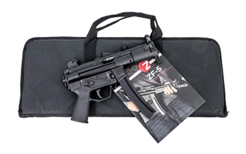 Picture of Zenith Firearms ZF-5K Essentials Package, Semi-automatic, 9MM, 4.6" CHF Barrel, Matte Finish, Black, Polymer Grip, Ambidextrous Safety, Adjustable Sights, 1 Magazine, 30 Rounds, Soft Case, Manual ZF5K01MAG9BK