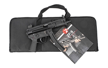 Picture of Zenith Firearms ZF-5P Essentials Package, Semi-automatic, 9MM, 5.8" CHF Threaded/Trilug Barrel, 1/2X28, Matte Finish, Black, Polymer Grip, Ambidextrous Safety, Adjustable Sights, 1 Magazine, 30 Rounds, Soft Case, Manual ZF5P01MAG9BK