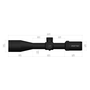 Picture of ZeroTech Vengeance Rifle Scope 4-20x50 30mm SFP R3 Illum. Black VG4205R3-IR