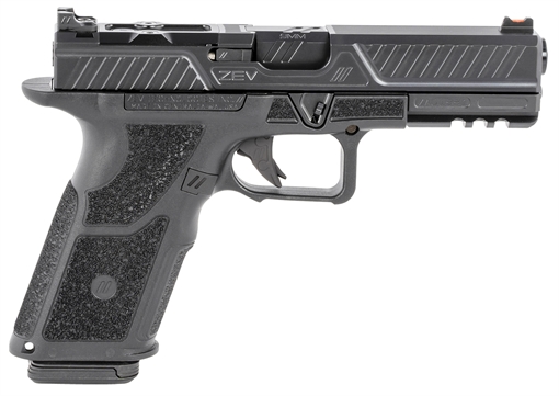 Picture of Zev Technologies OZ9 Standard Combat Pistol 9mm Luger 17rd Magazines 4.5" Barrel Black Slide/Grip OZ9-STD-COMBAT-B-B OZ9STDCOMBATBB