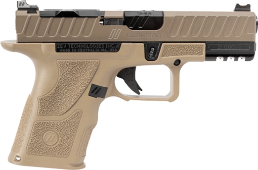Picture of ZEV OZ9v2 COMBAT 9MM PISTOL FDE COMPACT SLIDE 15RD OZ9-V2-COM-C-FDE