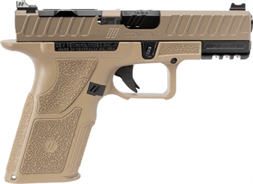 Picture of ZEV TECHNOLOGIES OZ9v2 COMBAT 9MM PISTOL FDE COMPACT SLIDE X GRIP 15RD OZ9-V2-COM-C-X-FDE