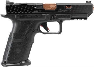 Picture of ZEV OZ9V2 ELITE PISTOL FULL LENGTH SLIDE 9MM 17RD BLK/BRZ OZ9-V2-E-F-X
