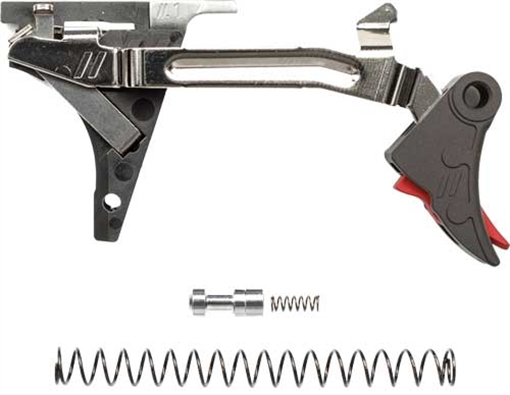 Picture of ZEV PRO FLAT FACE TRIGGER DROP IN KIT GEN 1-4 9MM BL/RED FFT-PRO-DRP-9-B-R