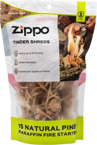 Picture of ZIPPO TINDER SHREDS 15 PIECE BAG 40566 191693114522