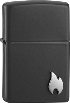 Picture of ZIPPO WINDPROOF LIGHTER BLACK MATTE 218008187 041689102708