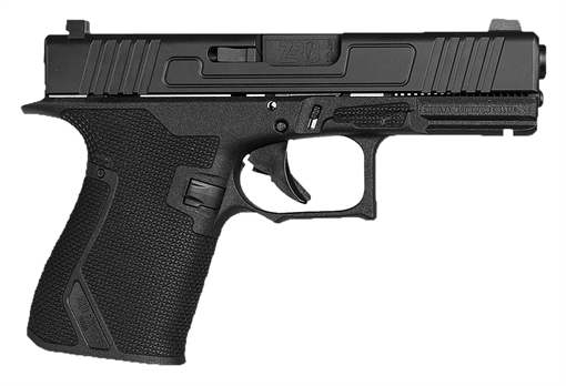 Picture of ZRO Delta FKS-9 9mm Luger 15+1 4" Black Nitride Match Grade Barrel, Black Nitride Optic Cut/Serrated Slide, Polymer Frame w/Accessory Rail, Black Polymer Grip, RMR Footprint 755000329990