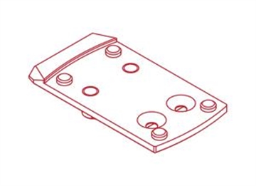 Picture of ZRO Delta MODULUS Mounting Plate - SHIELD 7009-0023-4121