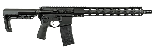 Picture of ZRO Delta ZULU2 223 Wylde 30+1 16" Black Nitride Barrel, Black Cerakote Aluminum Receiver w/Picatinny Rail, M-LOK Handguard, Adjustable Thril Black Polymer Stock, Black A2 Grip 223WYZU0007