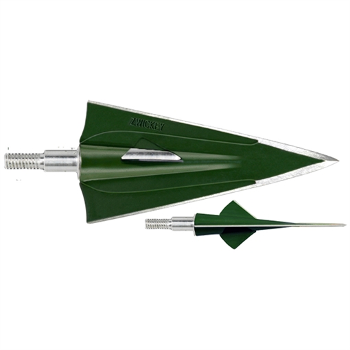Picture of Zwickey Zwickey No Mercy Broadheads Screw In 4 Blade 165 gr. 3 pk. M6108